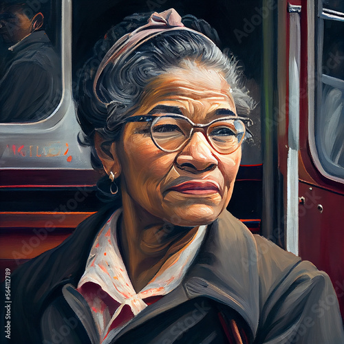 Photo Rosa Parks Day, AI Generative
