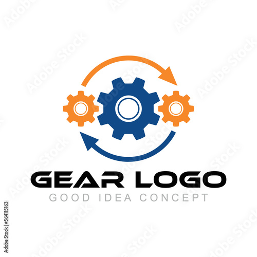 gear logo design vector template