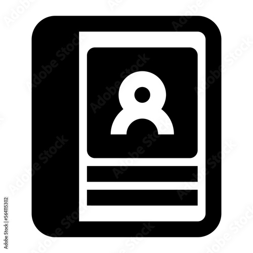 Contact Book glyph icon