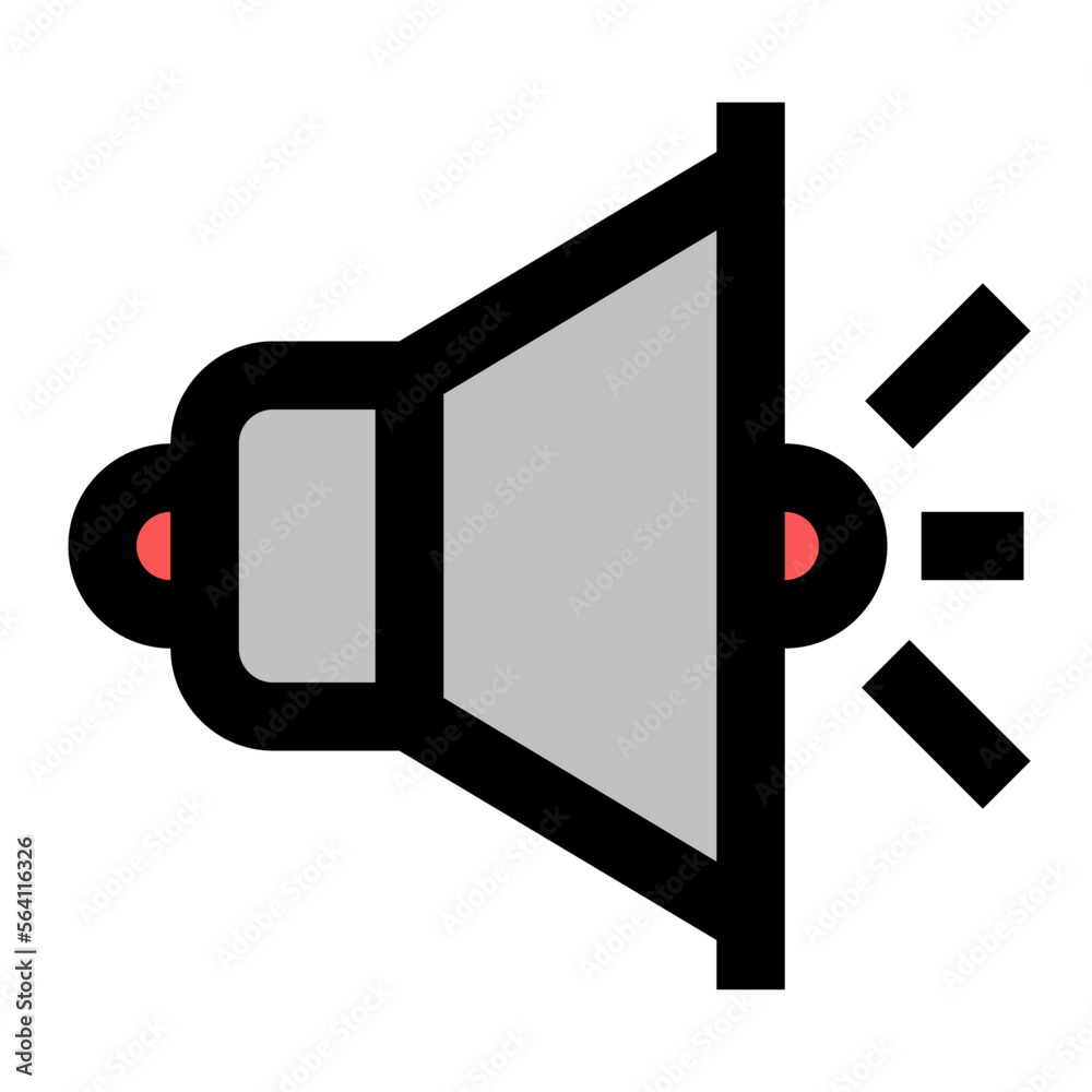 Bullhorn Filled flat icon Bullhorn Filled flat icon