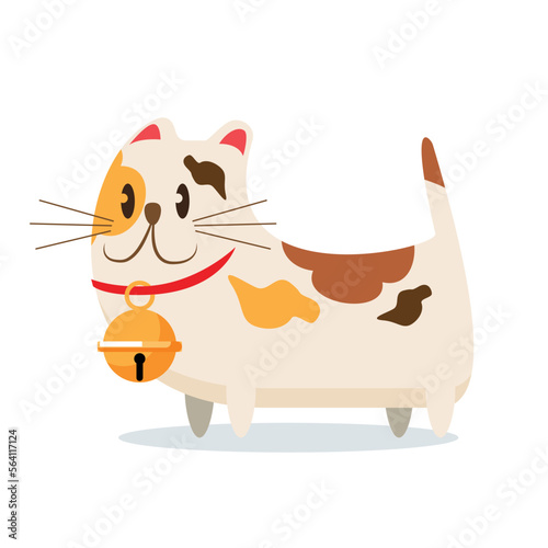 cat cartoon character vector illustration 