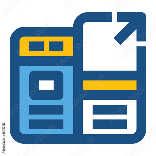 share two tone icon