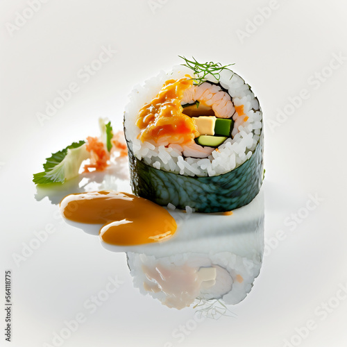 sushi with salmon