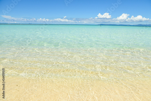 日本最南端波照間島にあるニシ浜の美しい風景