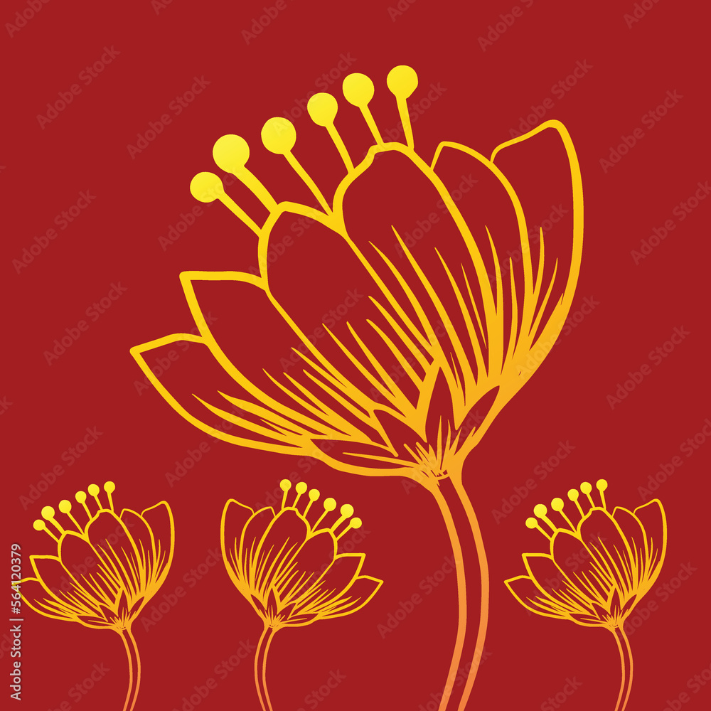 floral organic spiral icon, logo, vector illustration.