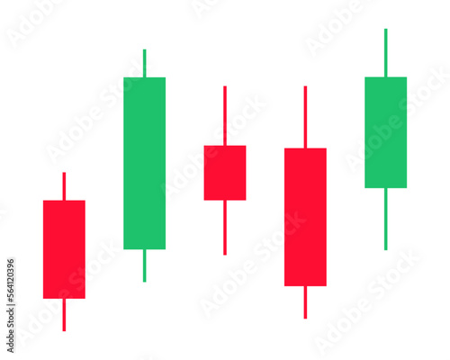 Japanese candle stick pattern chart design. Crypto, stock and forex business investment trading analysis.