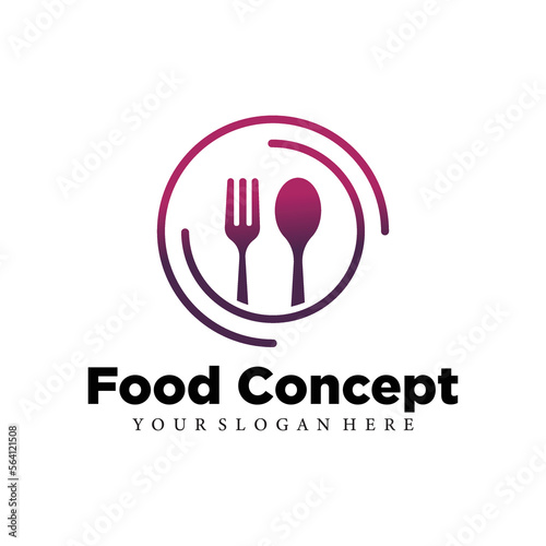 Good food logo icon vector template.