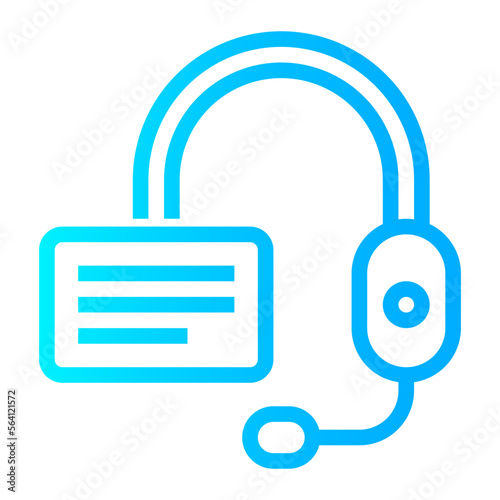Comunication gradient icon