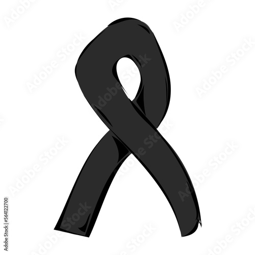 Black morning ribbon