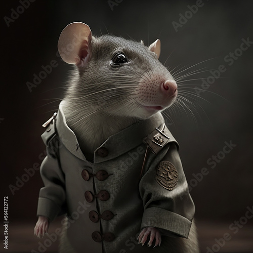 rats in judge uniforms. Generative AI