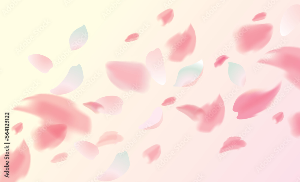 桜 優しい春の背景イラスト 桜 優しい春の背景イラスト