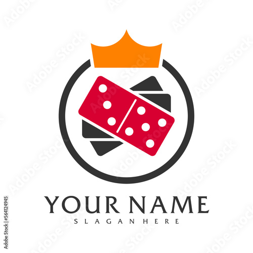 King Domino logo vector template, Creative Domino logo design concepts
