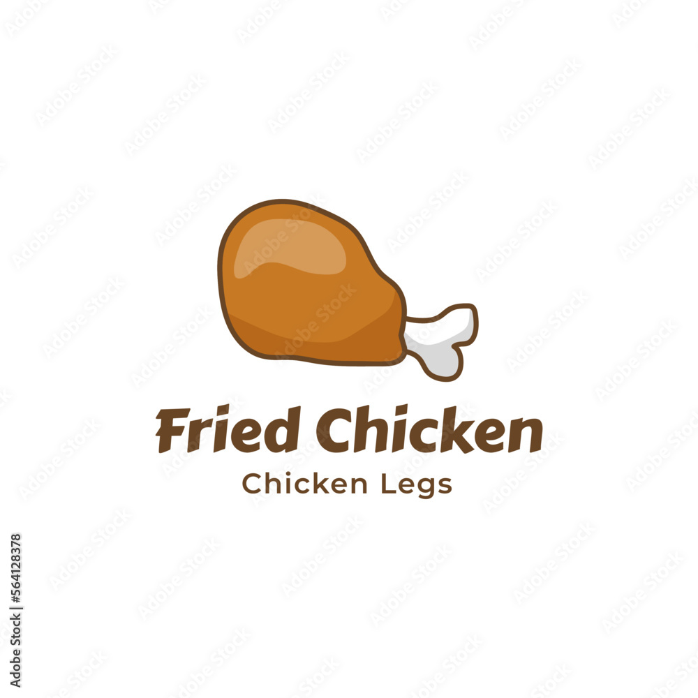 Chicken logo design. Fried chicken and Restaurant logo concept. Vector logo template. Fried chicken logo design vector illustration. 