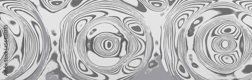The rose pattern Damascus steel looks distorted like bright gray vector artwork.