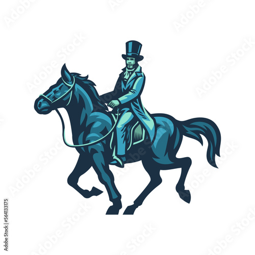 Wallpaper Mural Gentlemen from 18th century style ridig the horse Torontodigital.ca