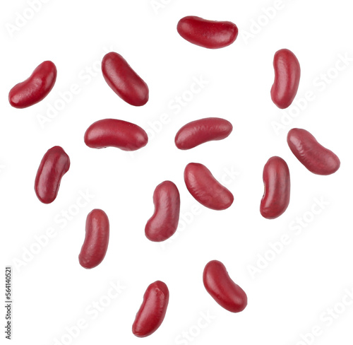 Red beans, transparent background