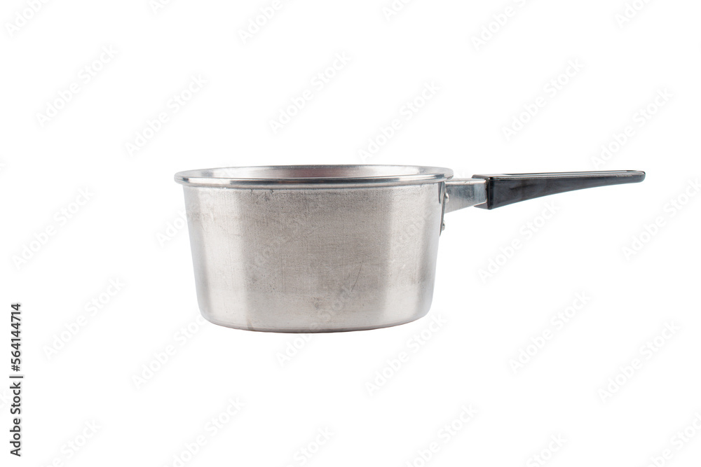pot with black plastic handle isolated on transparent background pot with black plastic handle isolated on transparent background
