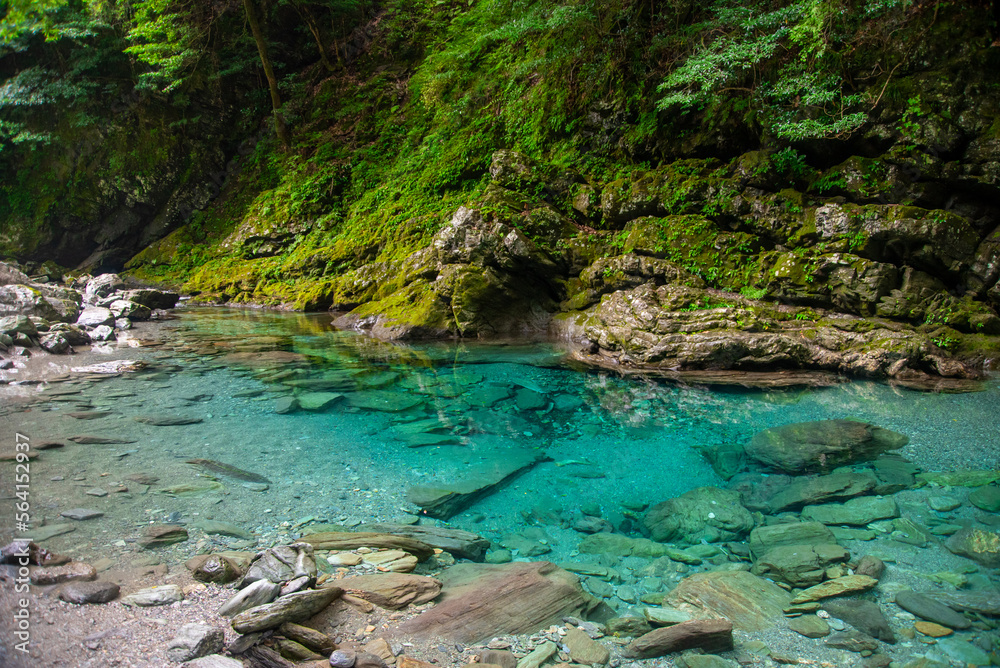 日本の原風景を思わせるとても美しい四国山地の風景