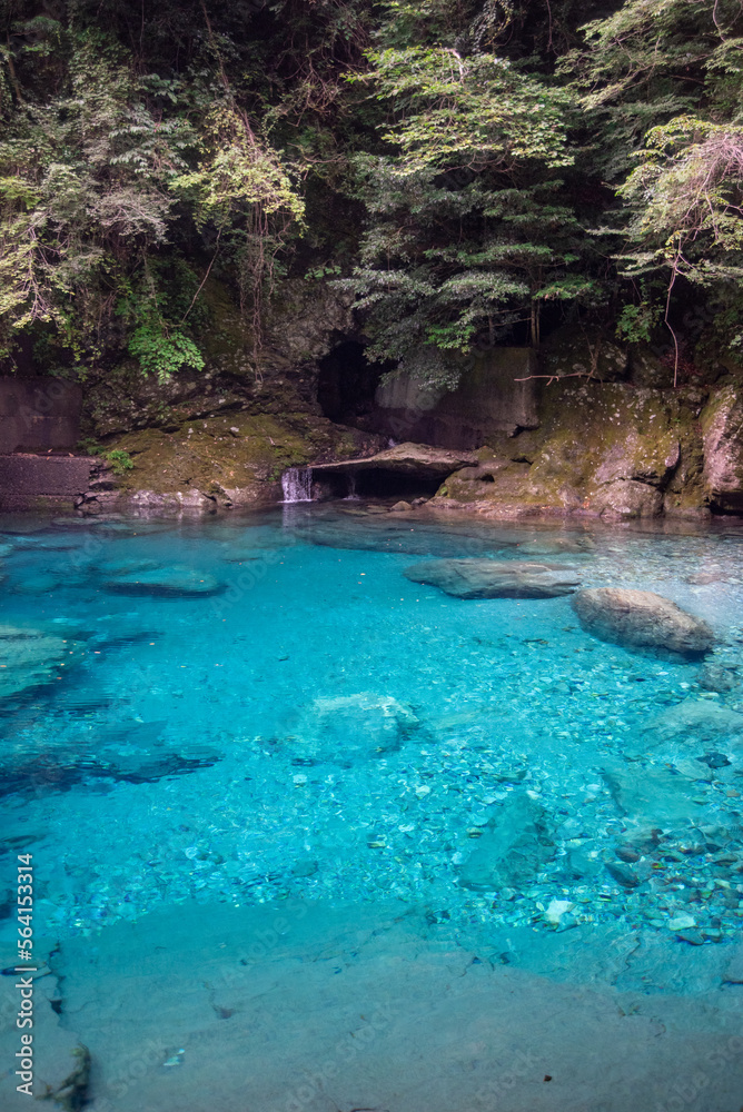 Naklejka premium 日本の原風景を思わせるとても美しい四国山地の風景