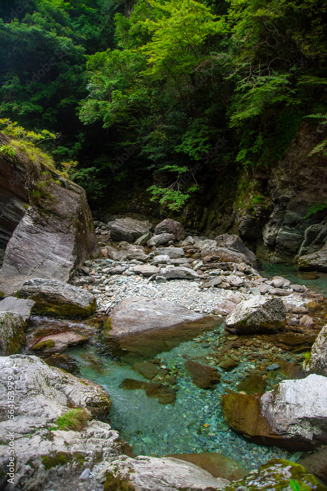 日本の原風景を思わせるとても美しい四国山地の風景