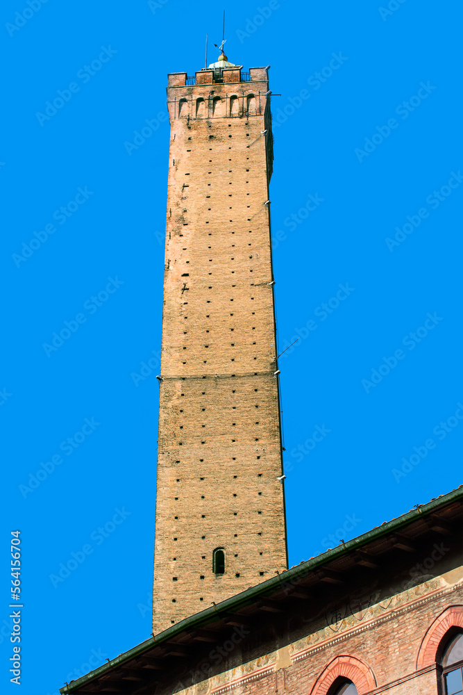 Torre degli Asinelli tower in Bologna in Emilia Romagna in Italy