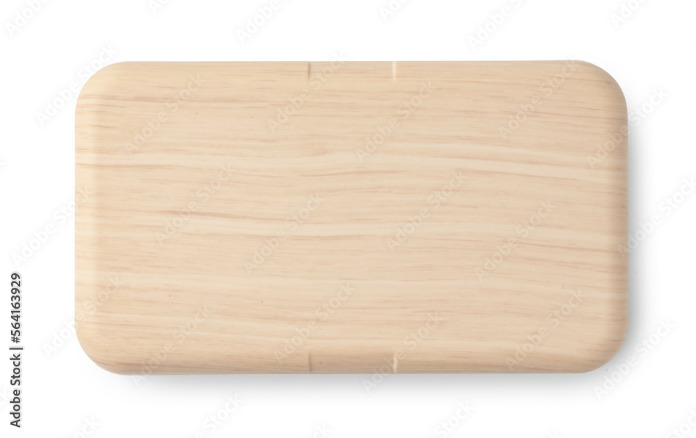 Food container with wooden lid isolated on white background Food container with wooden lid isolated on white background