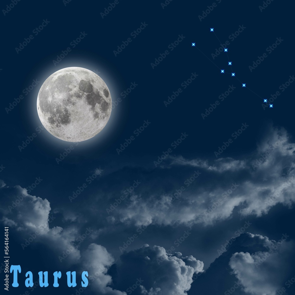 Obraz premium full moon in taurus