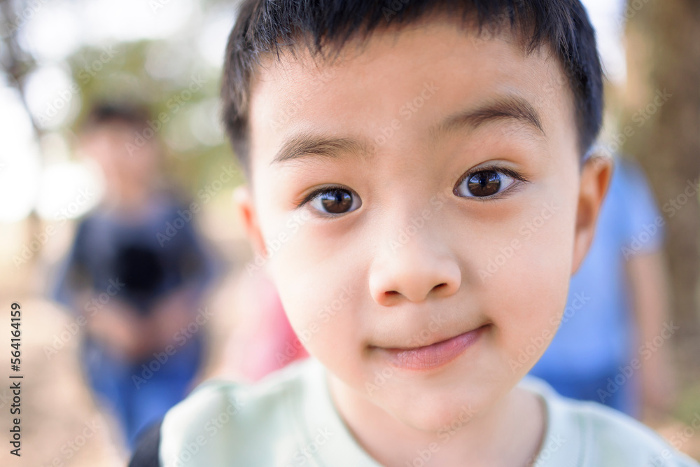 Closeup Asian boy with smiling face Closeup Asian boy with smiling face