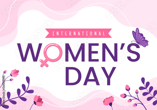 International Women's Day on March 8 Illustration to Celebrate the Achievements of Women in Flat Cartoon Hand Drawn Landing Page Templates