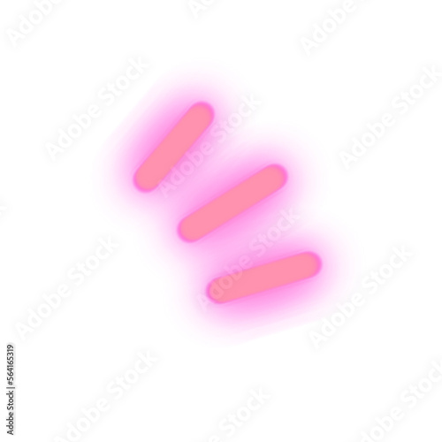 neon lighting shape element