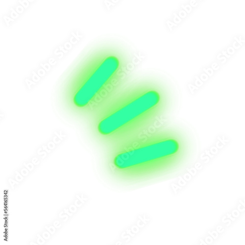 neon lighting shape element