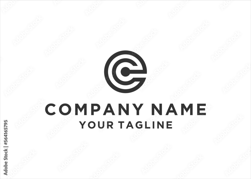 CE letter logo design vector illustration	
