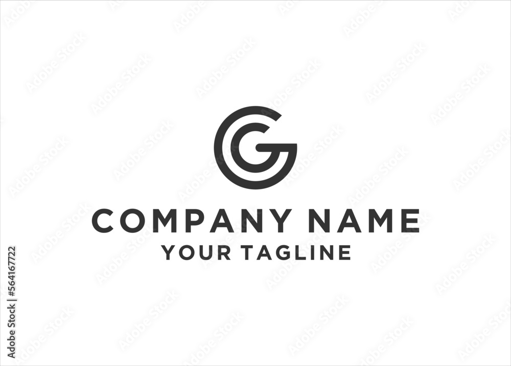 CG letter logo design vector illustration	
