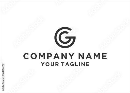 CG letter logo design vector illustration 