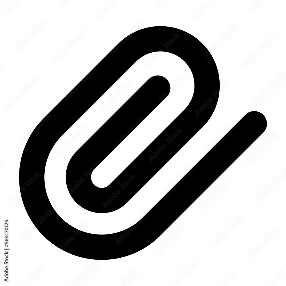 Paper clipper vector icon design in solid style Paper clipper vector icon design in solid style