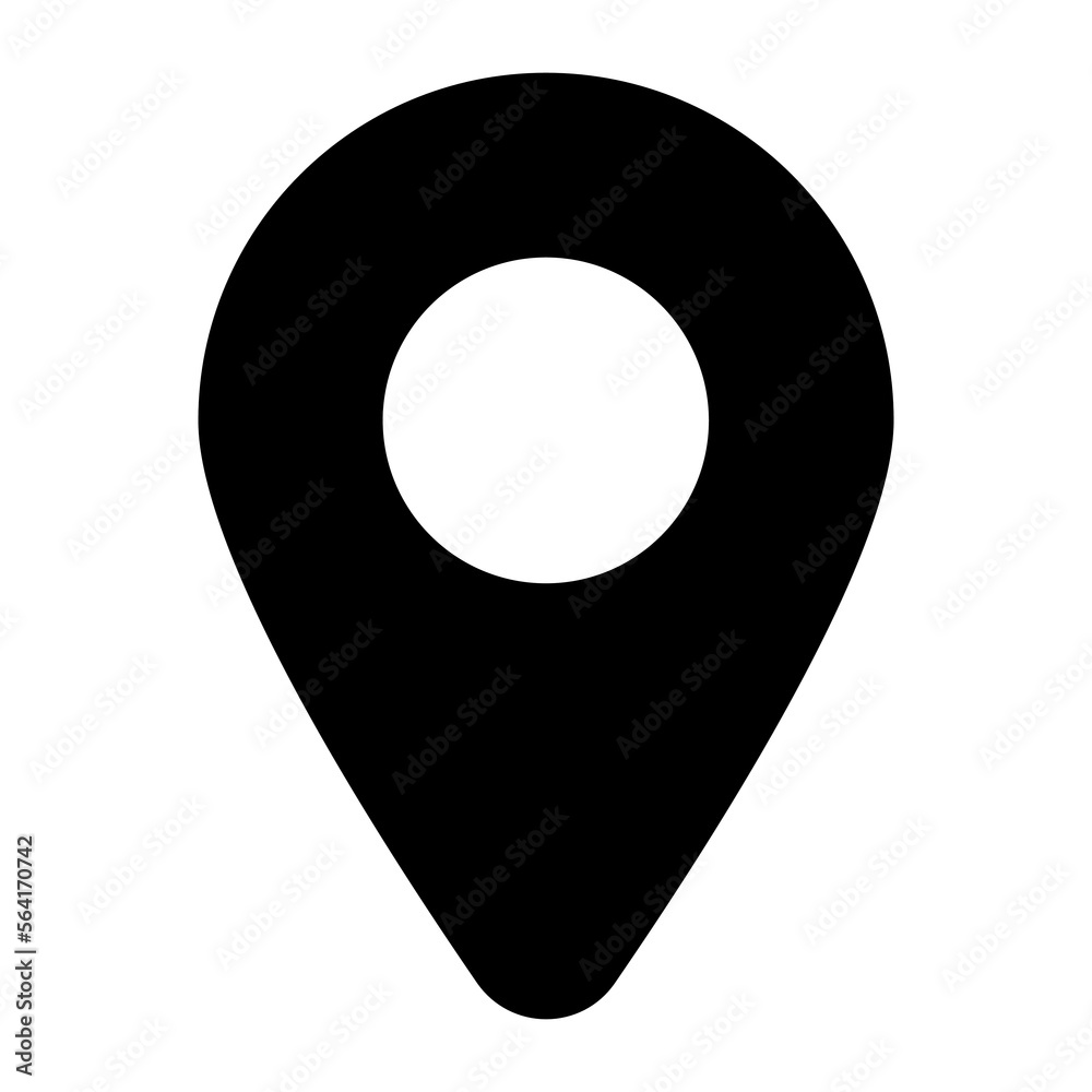 Location pointer vector icon design in trendy style, solid icon Location pointer vector icon design in trendy style, solid icon