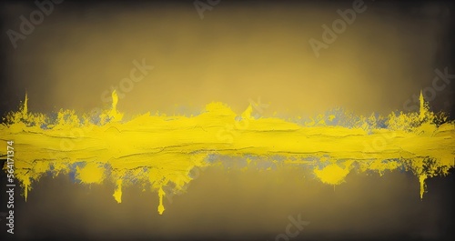 yellow oil paint, illustration, Generative AI