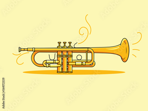 trumpet Illustration Art