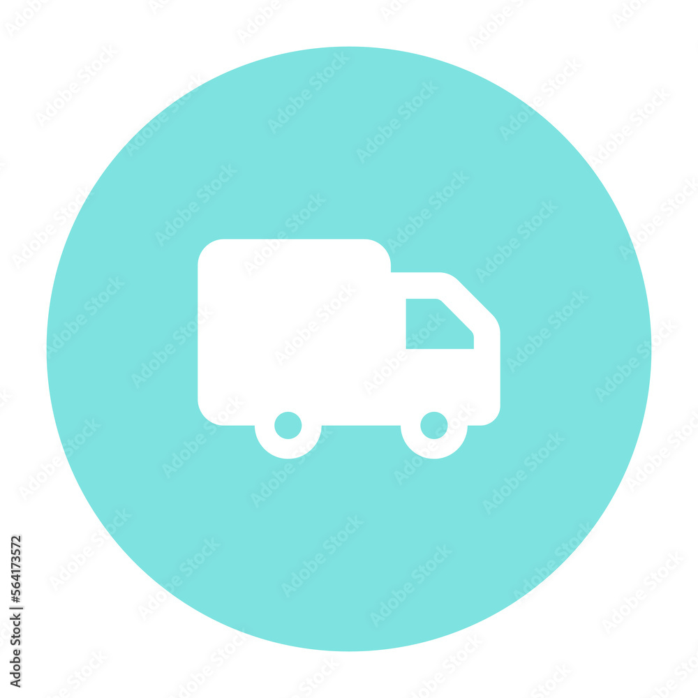 Cargo van solid vector icon design in trendy style Cargo van solid vector icon design in trendy style
