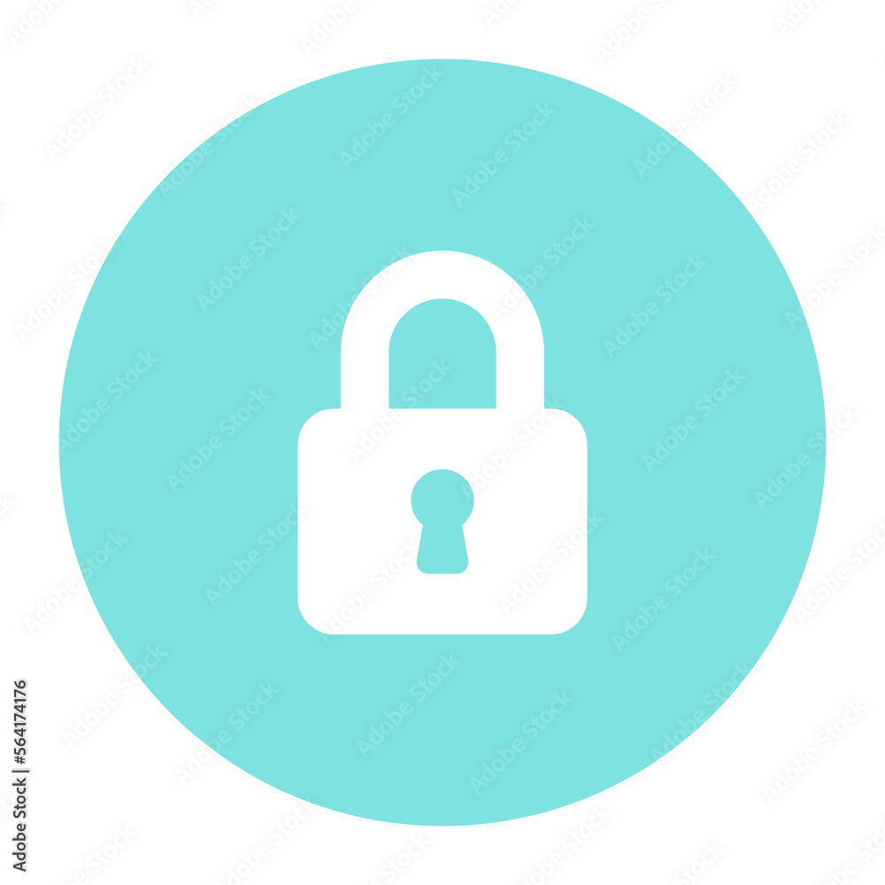 Lock vector icon design in solid style, filled icon of padlock Lock vector icon design in solid style, filled icon of padlock