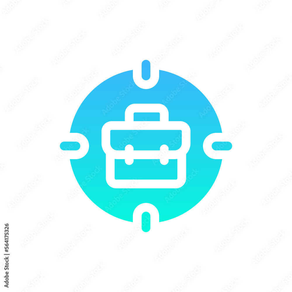 target flat gradient icon target flat gradient icon