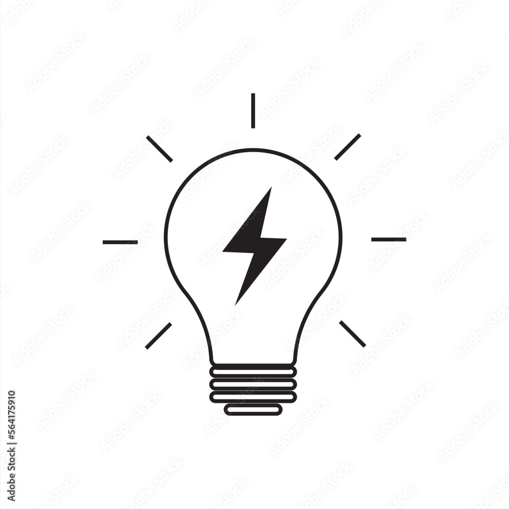 Light bulb icon signs and symbol for apps and websites PNG format. vector  de Stock | Adobe Stock