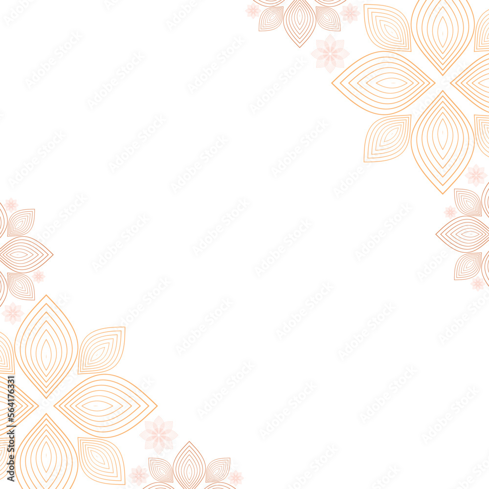 Beautiful flower frame, flower decorative ornament. element for design. Beautiful flower frame, flower decorative ornament. element for design.