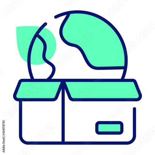 Global logistics vector design, worldwide delivery icon