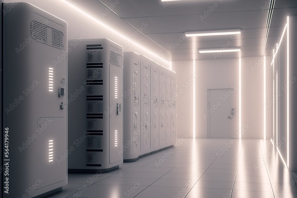 Server Room, Servers, Generative AI Server Room, Servers, Generative AI