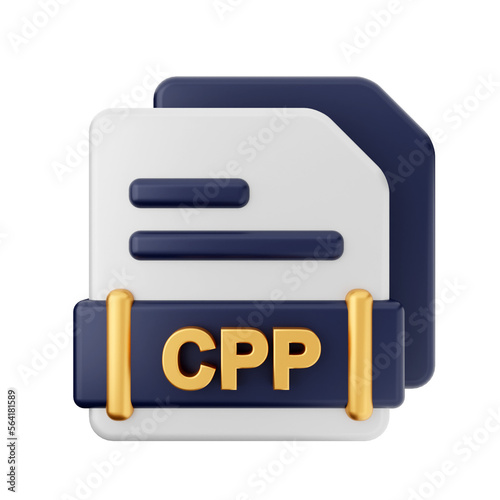 3d file type format cpp icon illustration photo