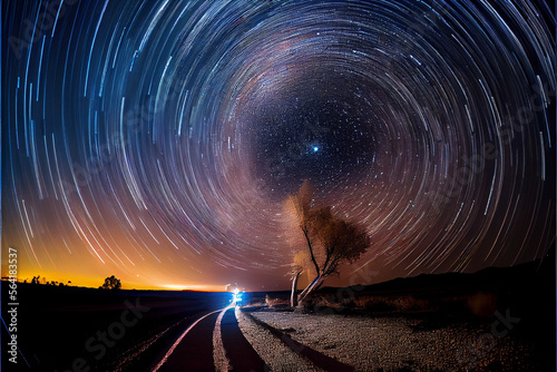 Astrophotography, Long exposure, sky, stars