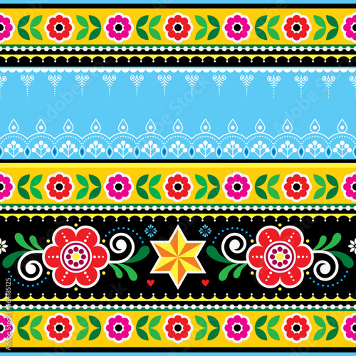 Pakistani and Indian template vector greeting card or seamless pattern empty space for text, Diwali vibrant floral  decoration

