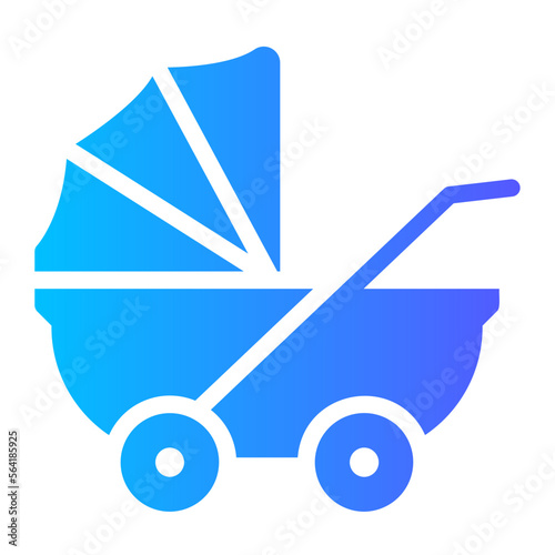 stroller gradient icon