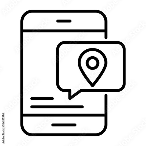 Location tracking vector design, easy to use and download icon